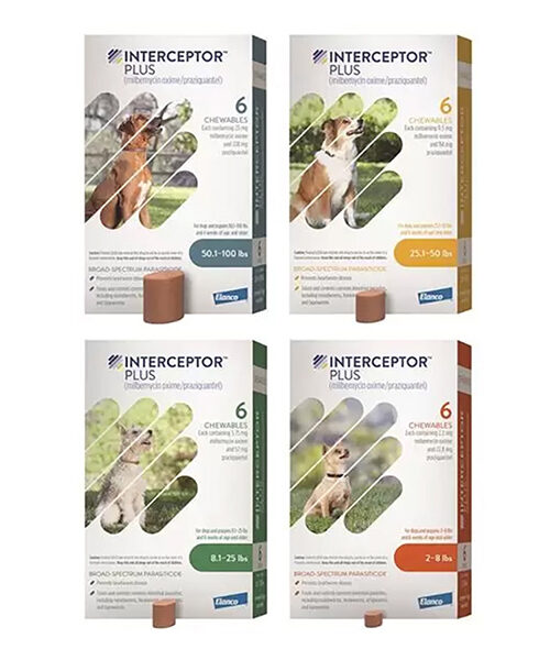 Interceptor™ Plus Chewable Tablets for Dogs